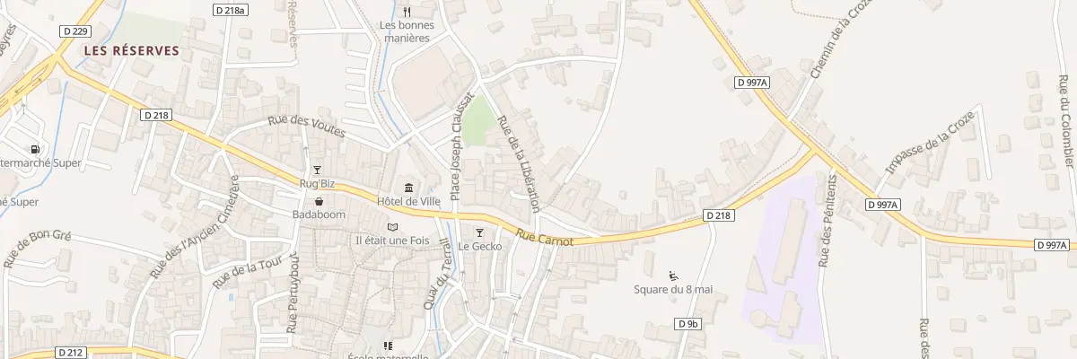 Plan du 4 Rue de la Libération à Billom