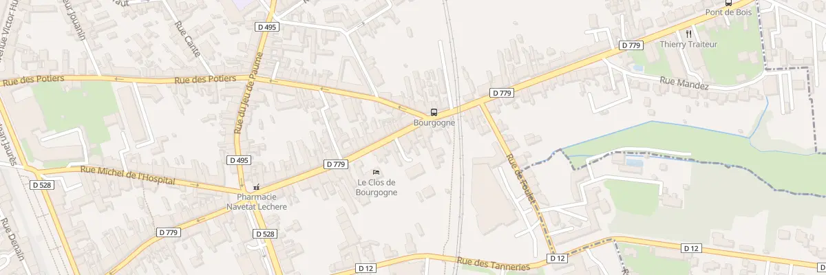 Plan du 91 Rue de Bourgogne à Moulins