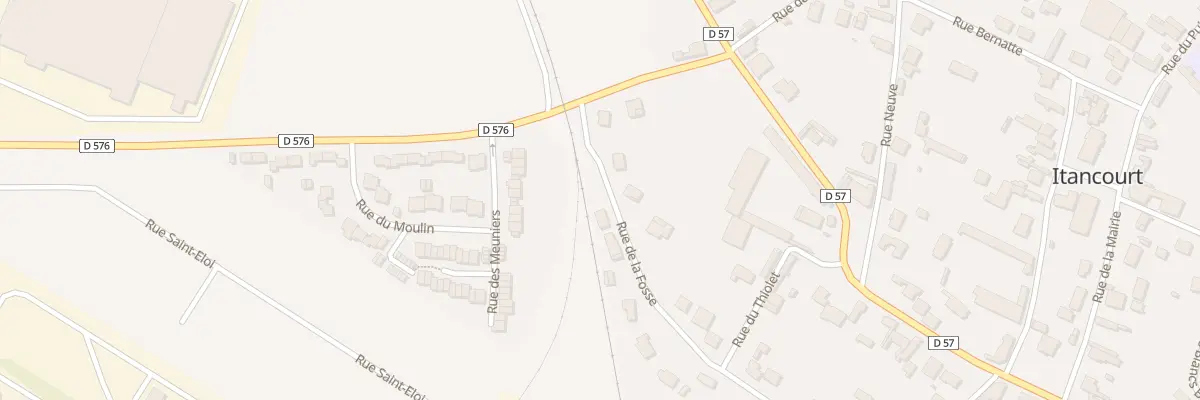 Plan du 11 Rue de la Fosse à Itancourt