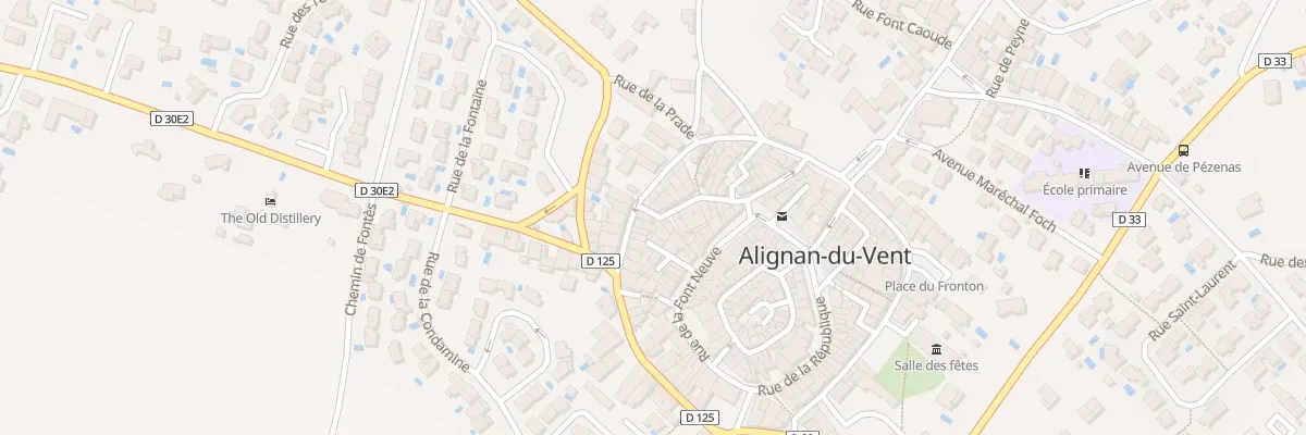 Plan du 25 Rue de la Brèche à Alignan-du-Vent