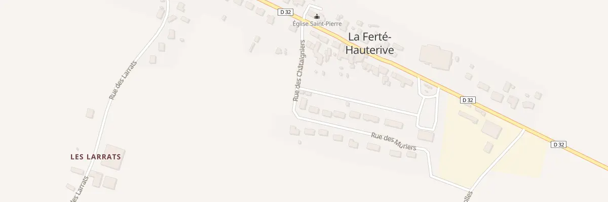 Plan du 1 Rue des Muriers à La Ferté-Hauterive