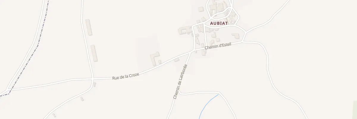 Plan du 2 Che de Lairborée (Aubiat) à Auzat-la-Combelle