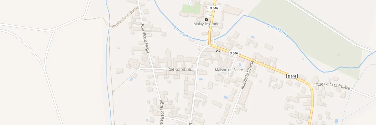 Plan du 9 Rue Gambetta à Malay-le-Grand