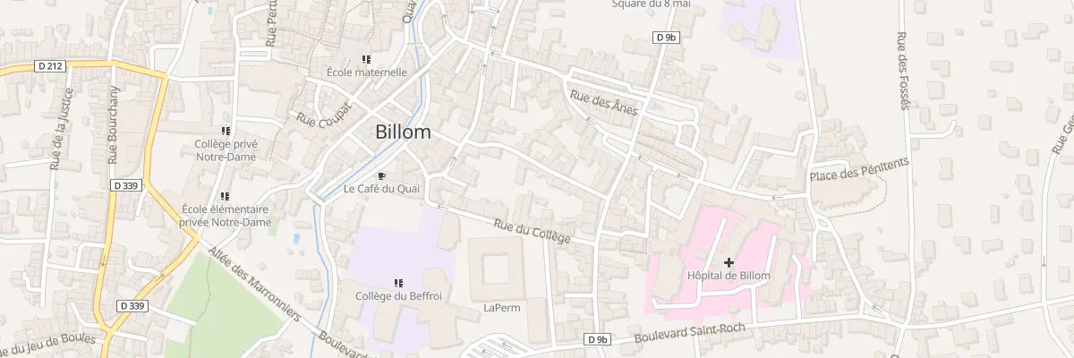 Plan du 6 Rue de la Paille à Billom