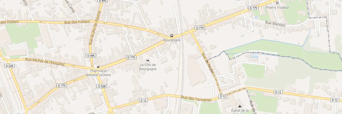 Plan du 93 Rue de Bourgogne à Moulins