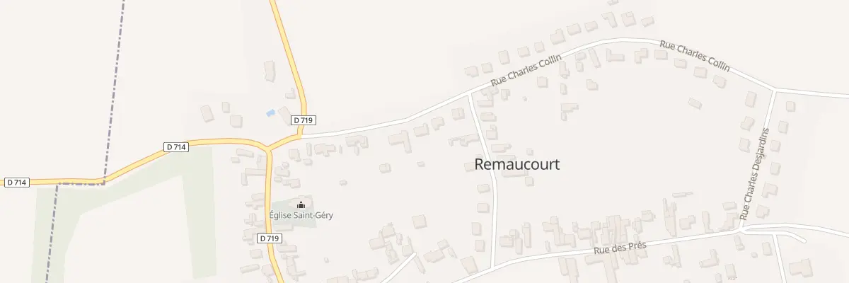 Plan du 10 Rue Charles Collin à Remaucourt