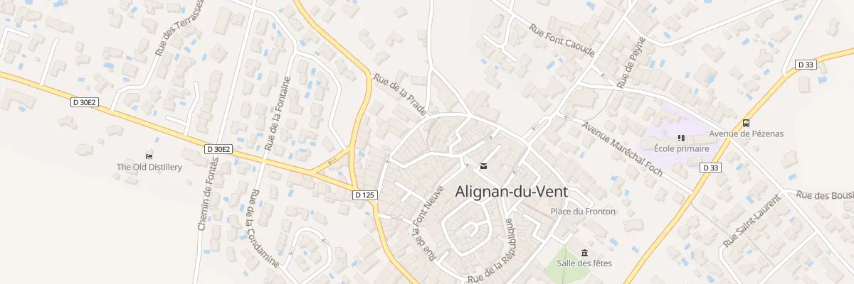 Plan du 14 Rue de la Brèche à Alignan-du-Vent