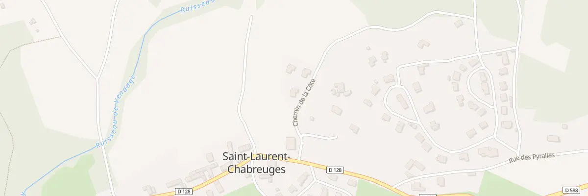 Plan du 5300 Les Queyres à Saint-Laurent-Chabreuges