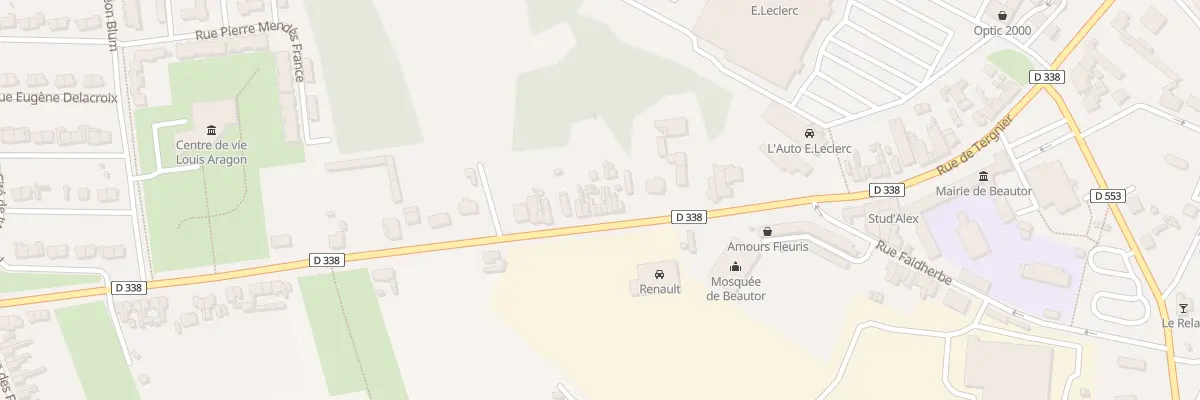 Plan du 74 Rue de Tergnier à Beautor