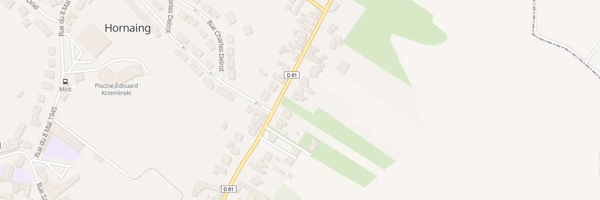 Plan du 72 Rue Paul Lafargue à Hornaing