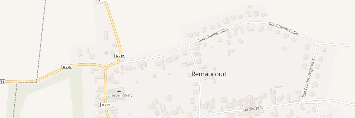 Plan du 12 Rue Charles Collin à Remaucourt