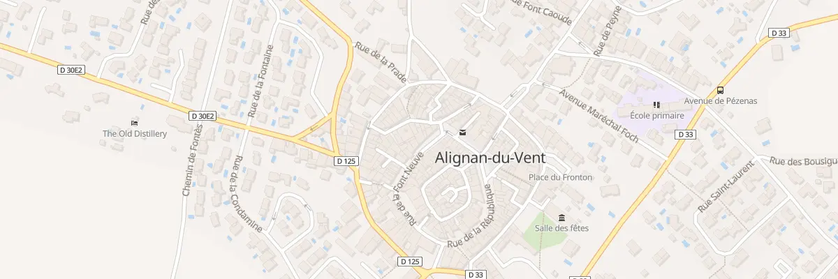 Plan du 37 Rue de la Font Neuve à Alignan-du-Vent