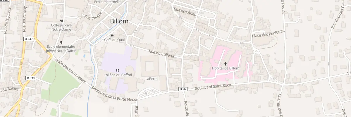 Plan du 10 Rue du Collège à Billom