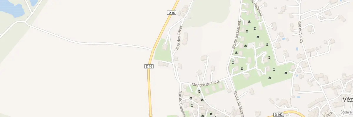 Plan du 5006 Rue du Colombier à Vézézoux
