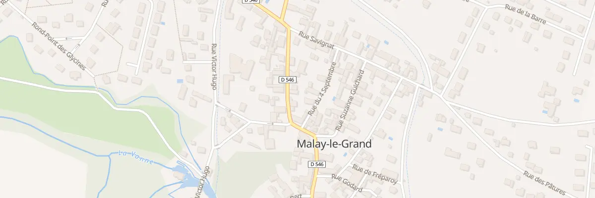 Plan du 76 Le Village à Malay-le-Grand