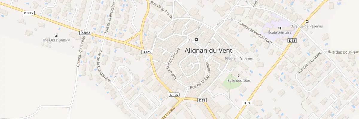 Plan du 35 Rue de la Ville à Alignan-du-Vent