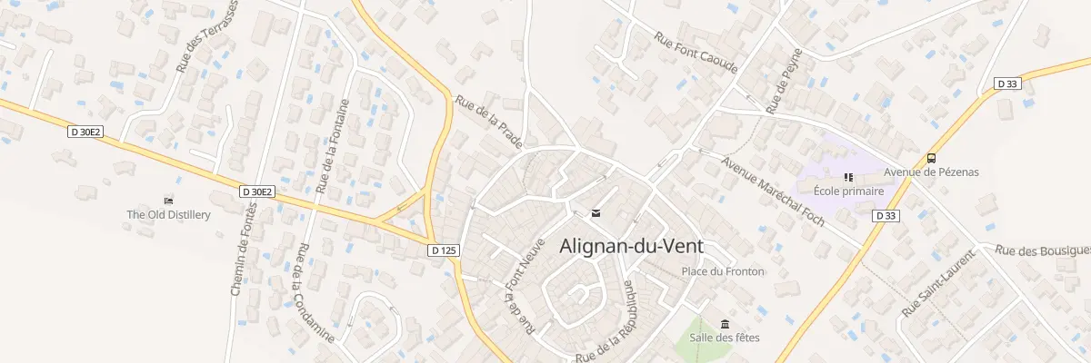 Plan du 2 Rue de la Brèche à Alignan-du-Vent