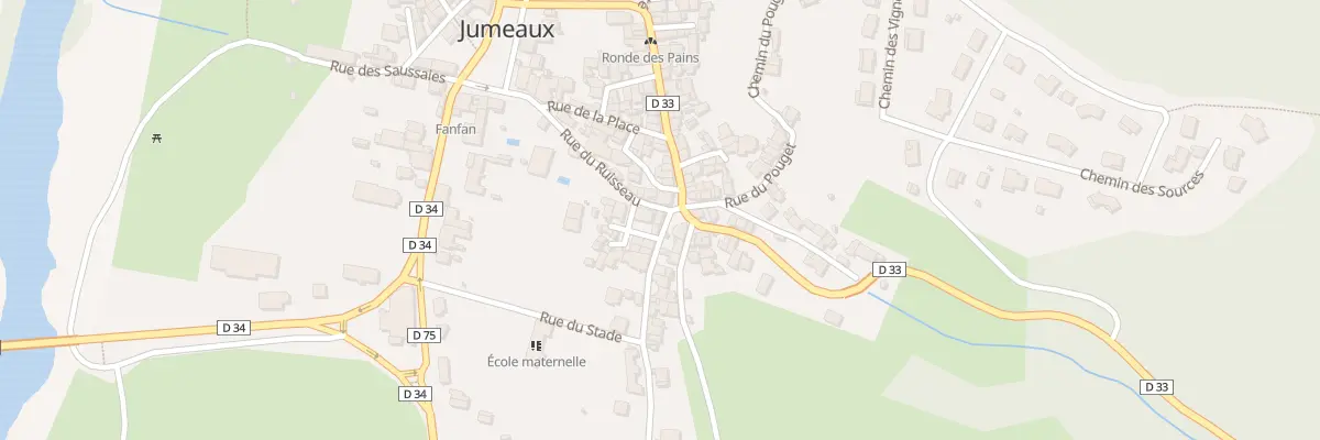 Plan du 2 Rue de Riouveix à Jumeaux