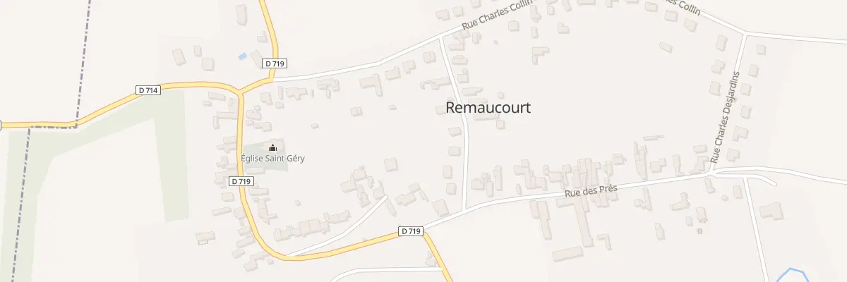 Plan du 5 Rue des Bergers à Remaucourt