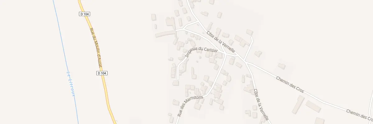Plan du 13 Imp du Cerisier à Culhat
