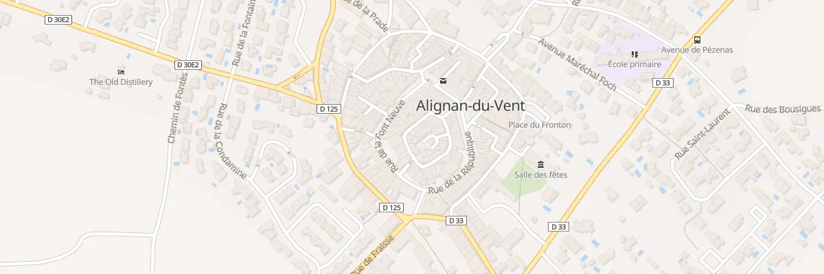 Plan du 28 Rue de la Ville à Alignan-du-Vent