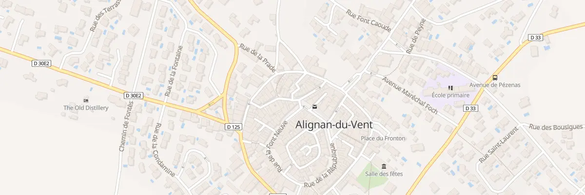Plan du 1 Rue de la Brèche à Alignan-du-Vent