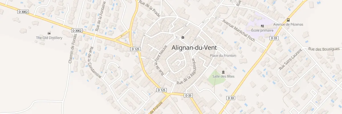 Plan du 32 Rue de la Ville à Alignan-du-Vent