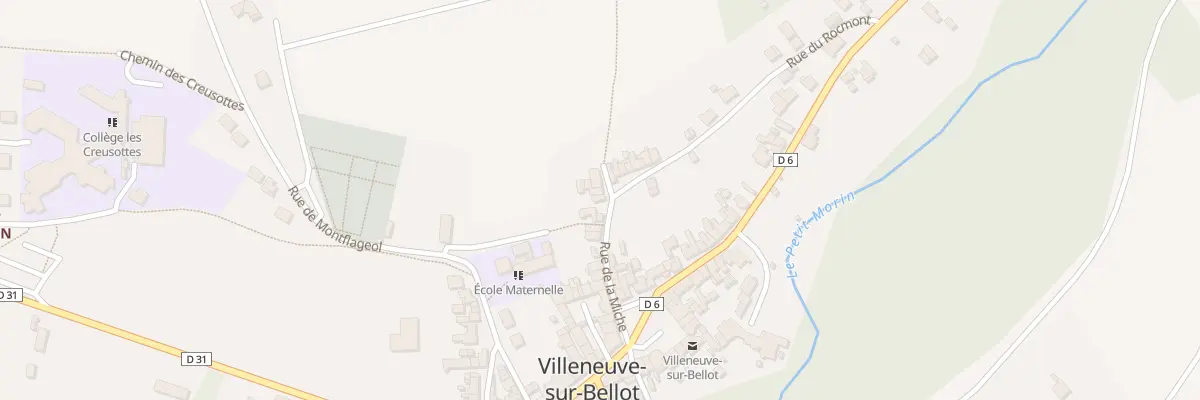 Plan du 3 Rue de Fontaine à Villeneuve-sur-Bellot