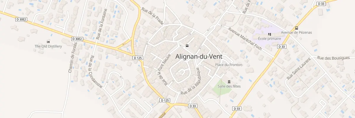 Plan du 47 Rue de la Ville à Alignan-du-Vent