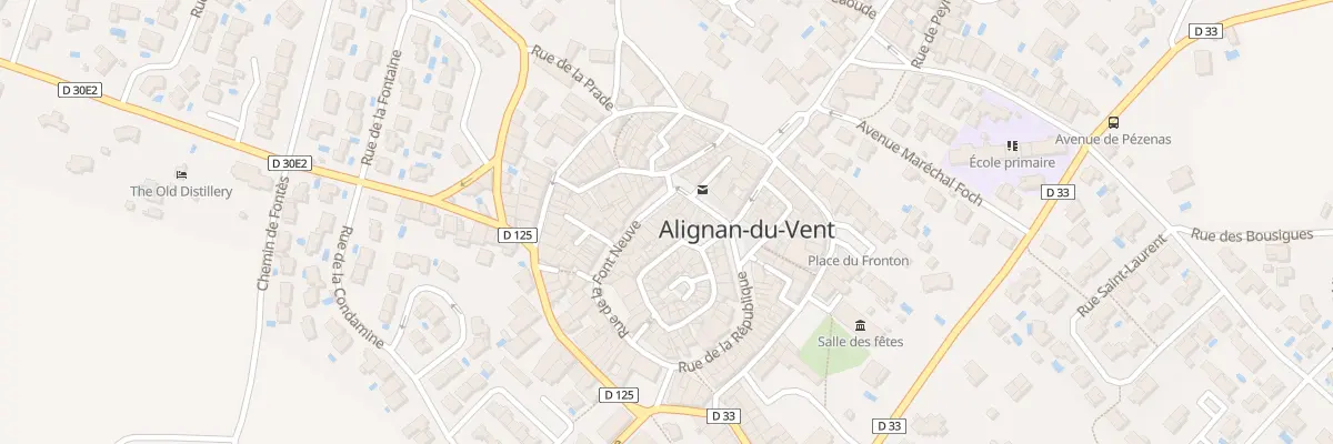 Plan du 26 Rue de la Font Neuve à Alignan-du-Vent