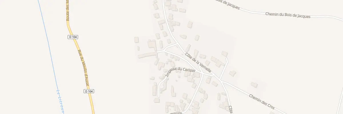 Plan du 3 Rue du Pigeonnier à Culhat