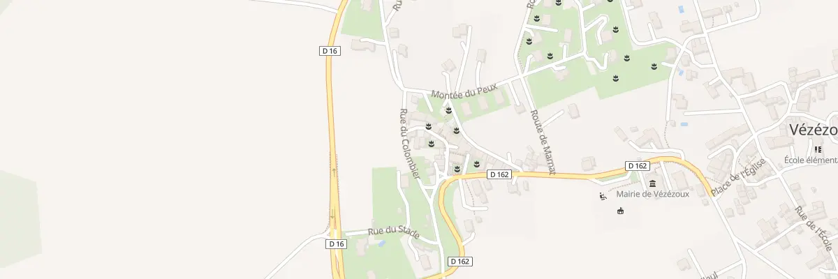 Plan du 10 Rue du Colombier à Vézézoux