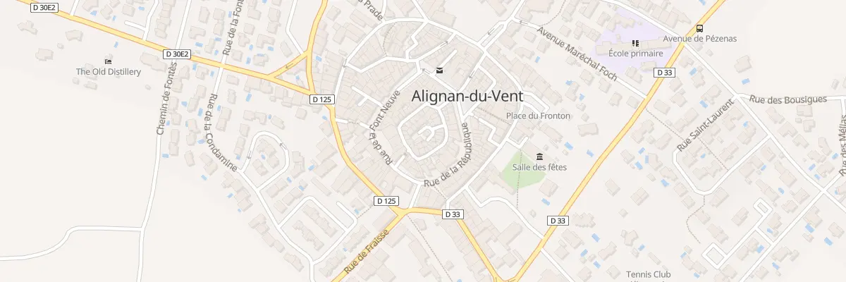 Plan du 7 Rue du Château à Alignan-du-Vent