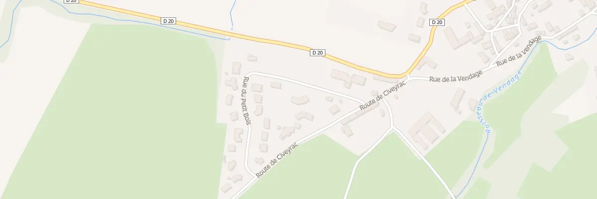 Plan du 3 Rue du Petit Bois à Paulhac
