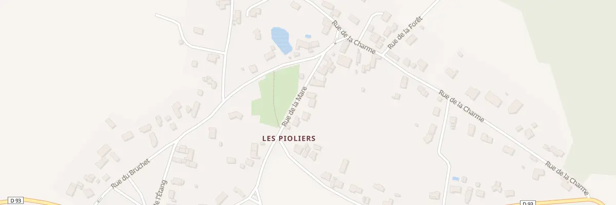 Plan du 8 Rue de la Mare les Pioliers à Villeneuve-les-Cerfs