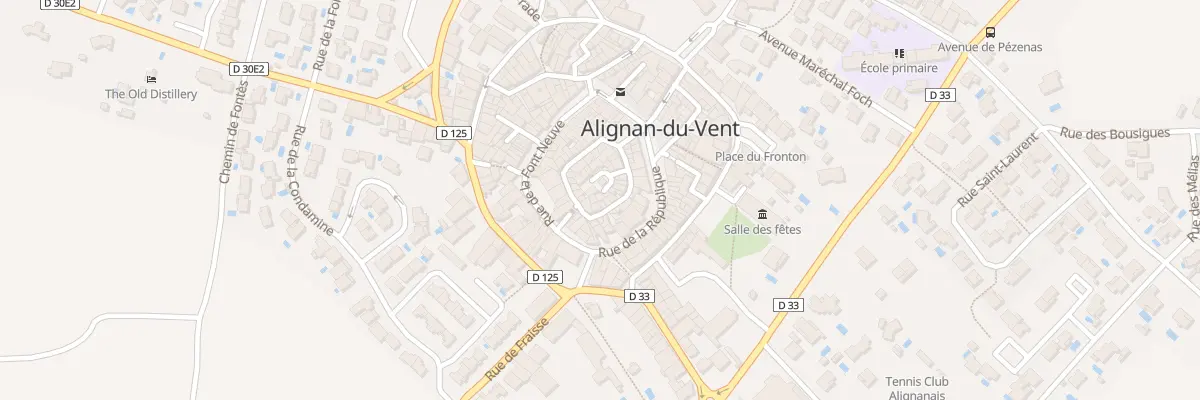Plan du 16 Rue de la Ville à Alignan-du-Vent