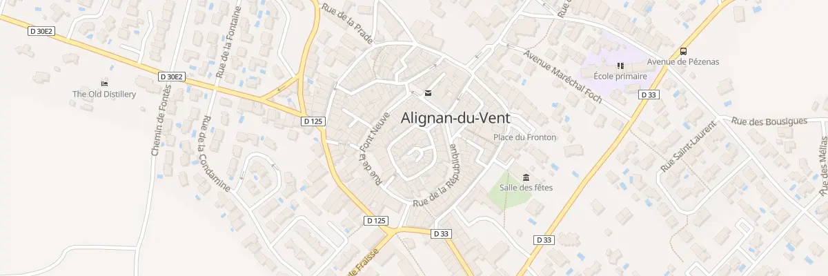 Plan du 6 Rue du Château à Alignan-du-Vent