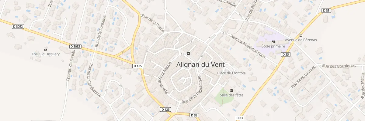 Plan du 51 Rue de la Ville à Alignan-du-Vent