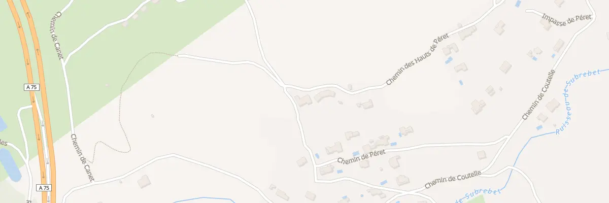 Plan du 362 Che de Peret à Soubès
