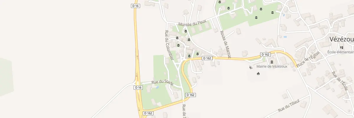 Plan du 5020 Rue de la Mairie à Vézézoux