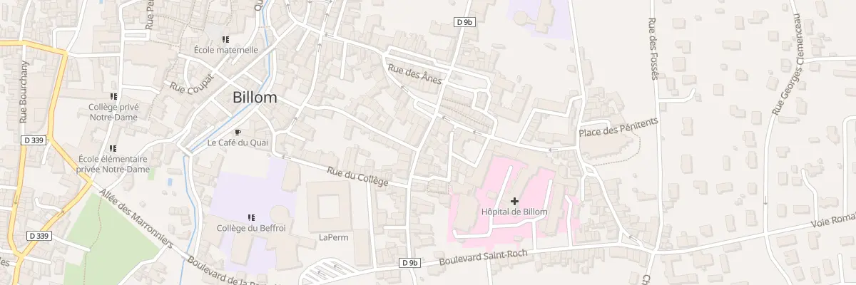 Plan du 9 Rue des Déportés à Billom