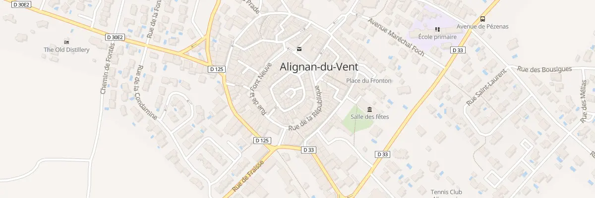 Plan du 8B Rue de la Ville à Alignan-du-Vent