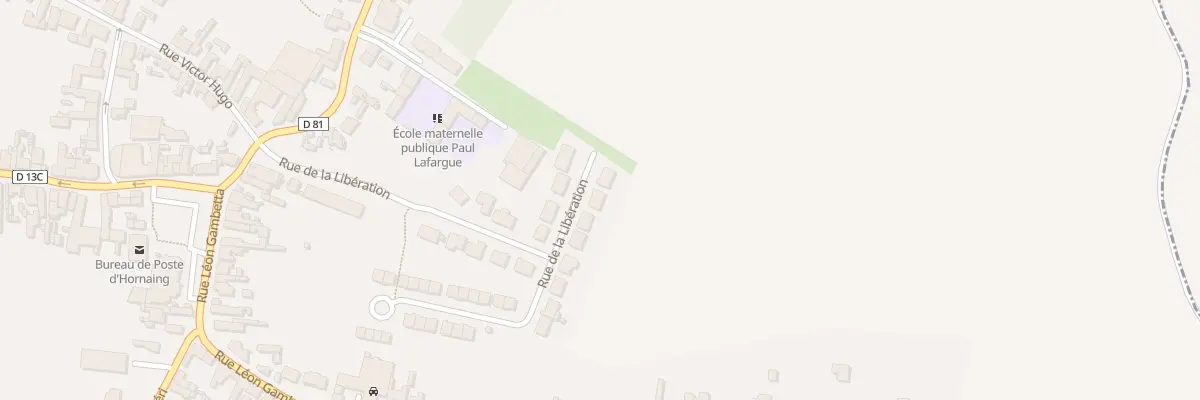 Plan du 14 Rue de la Liberation à Hornaing