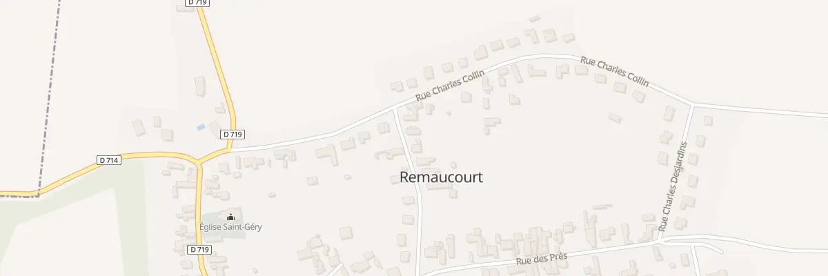 Plan du 12 Rue des Bergers à Remaucourt