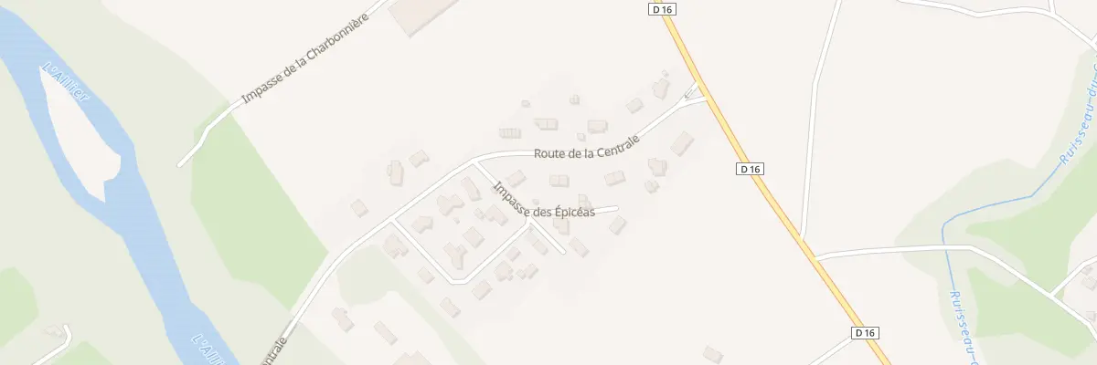 Plan du 9 Rte de la Centrale à Vézézoux