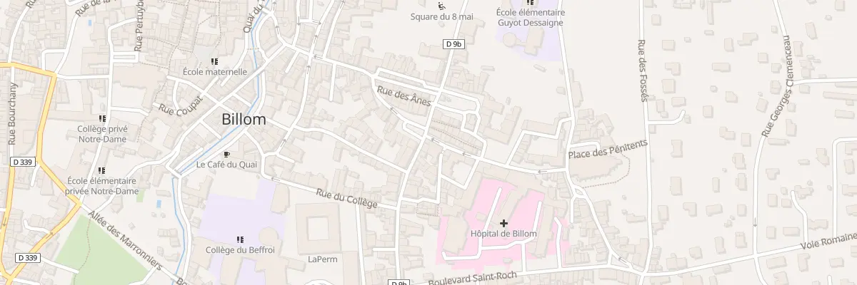 Plan du 1 Rue des Déportés à Billom