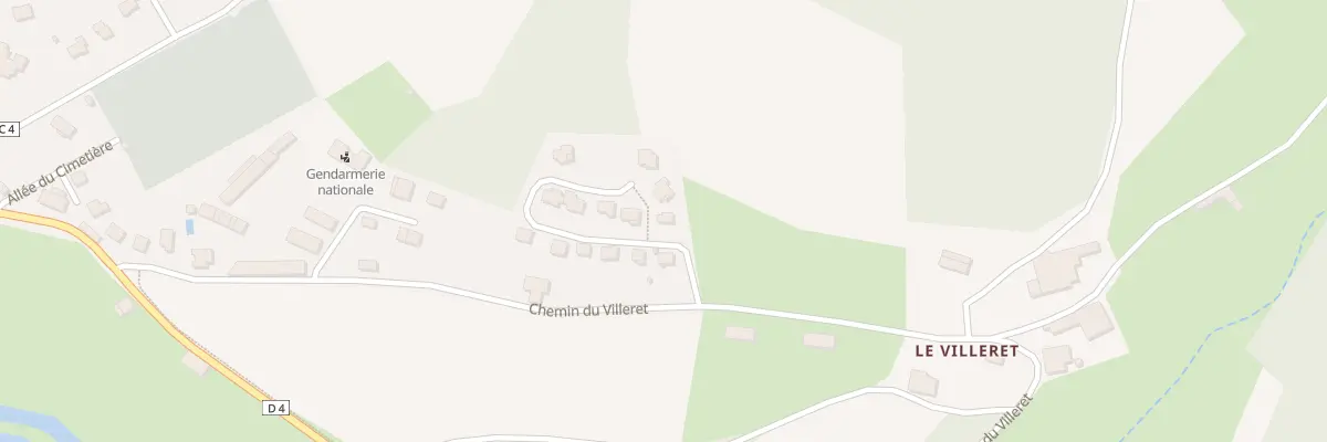 Plan du 6332 Che du Villeret au Malzieu-Ville