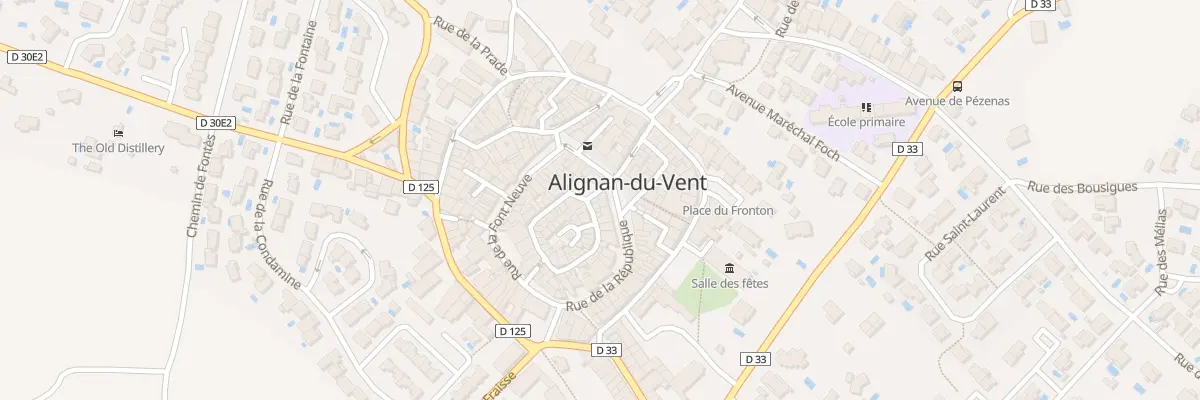Plan du 5 Rue de la Ville à Alignan-du-Vent