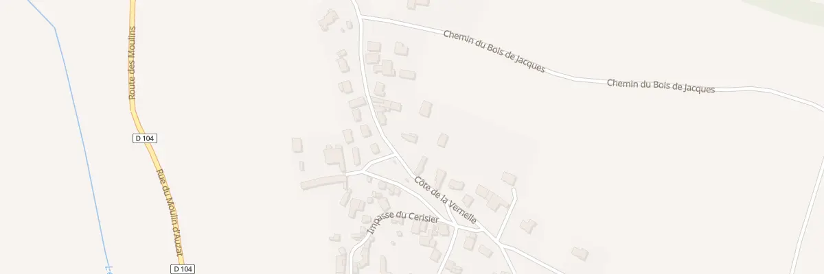 Plan du 25 Côte de la Vernelle à Culhat