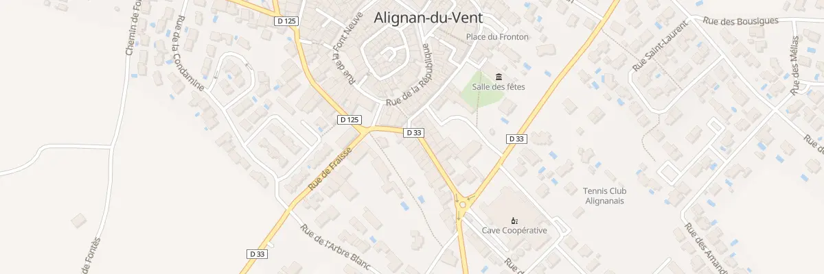 Plan du 12 Rue de la Glacière à Alignan-du-Vent